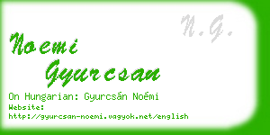 noemi gyurcsan business card